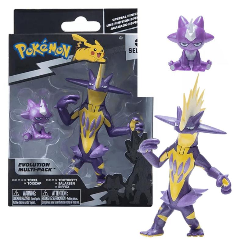 Boneco Pokemon Toxel e Toxizap Evolução Multipack Sunny - Sunny